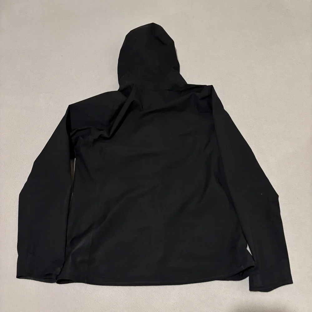 Uniqlo Blocktech Parka Mens Medium Black Waterproof Windproof Hooded Jacket - Picture 5 of 6